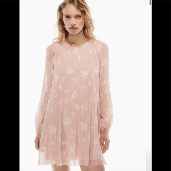 aritzia daydreamer mini dress Coral Blush/Lt Birch